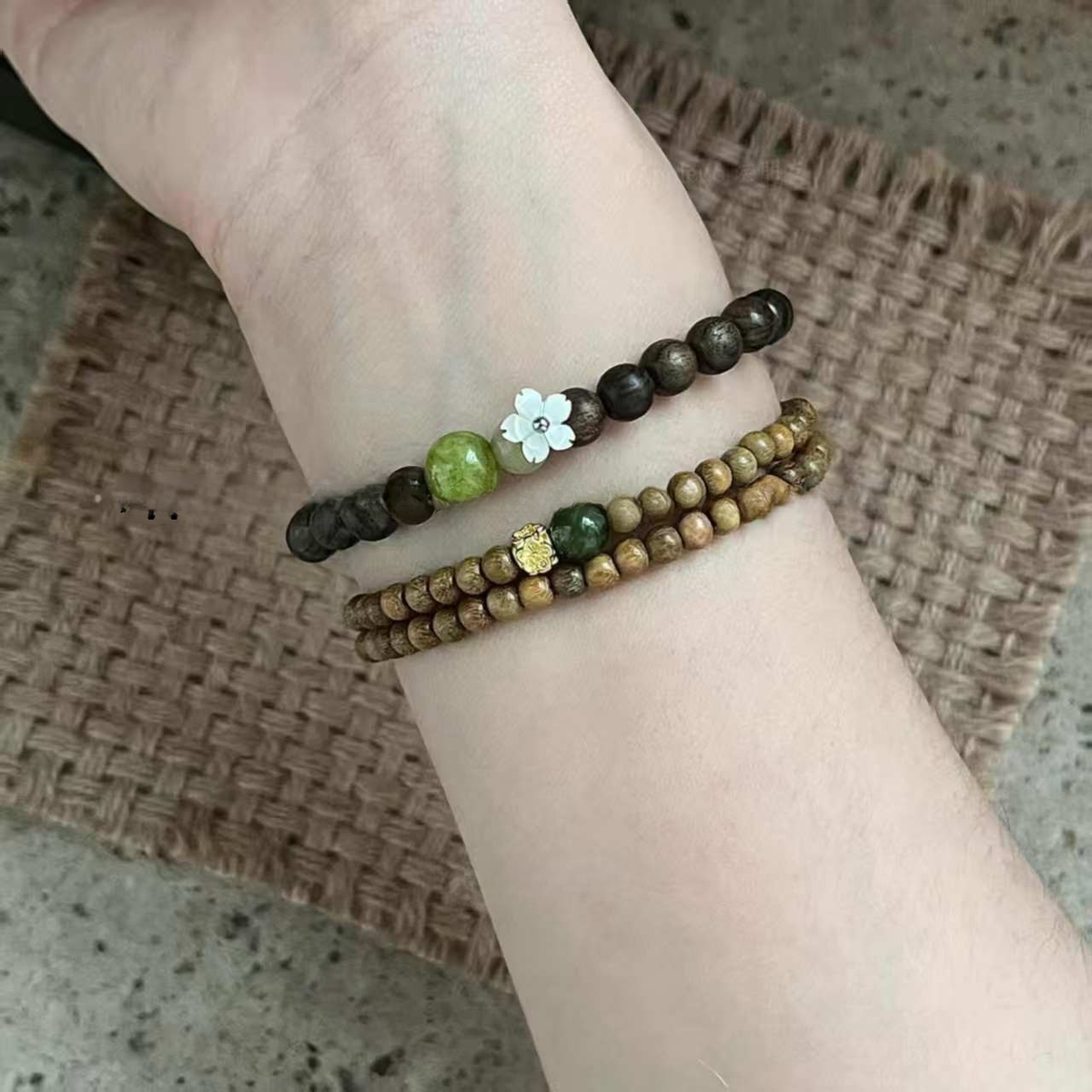 Sandalwood beaded bracelet