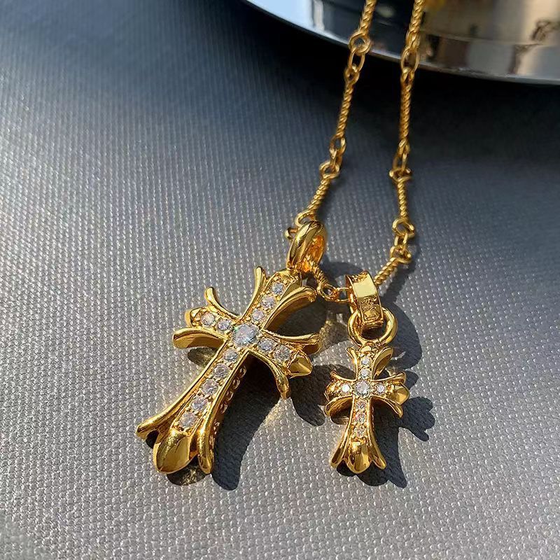 Double Cross Necklace
